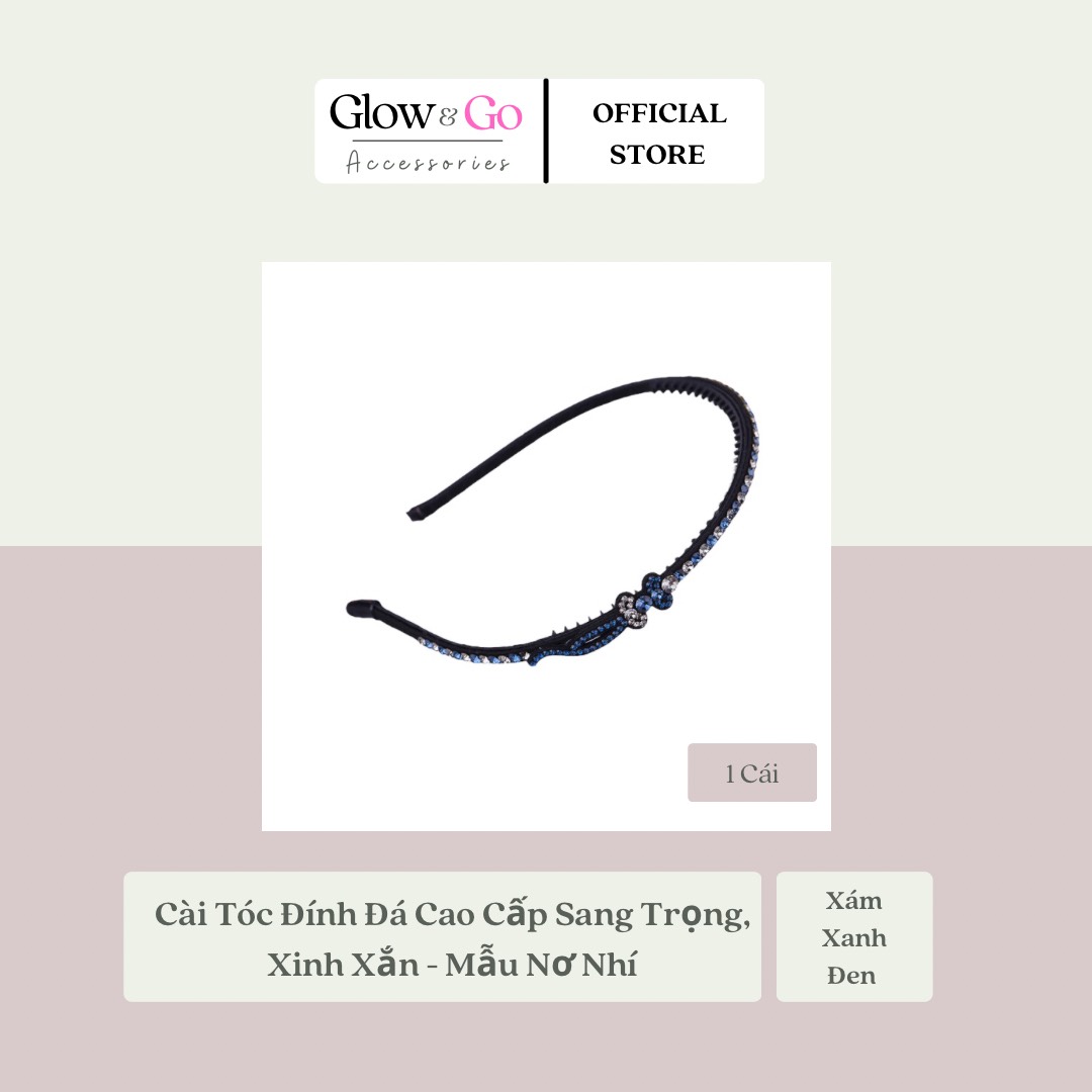 Cài Tóc Đính Đá Cao Cấp Sang Trọng, Xinh Xắn - Mẫu Nơ Nhí