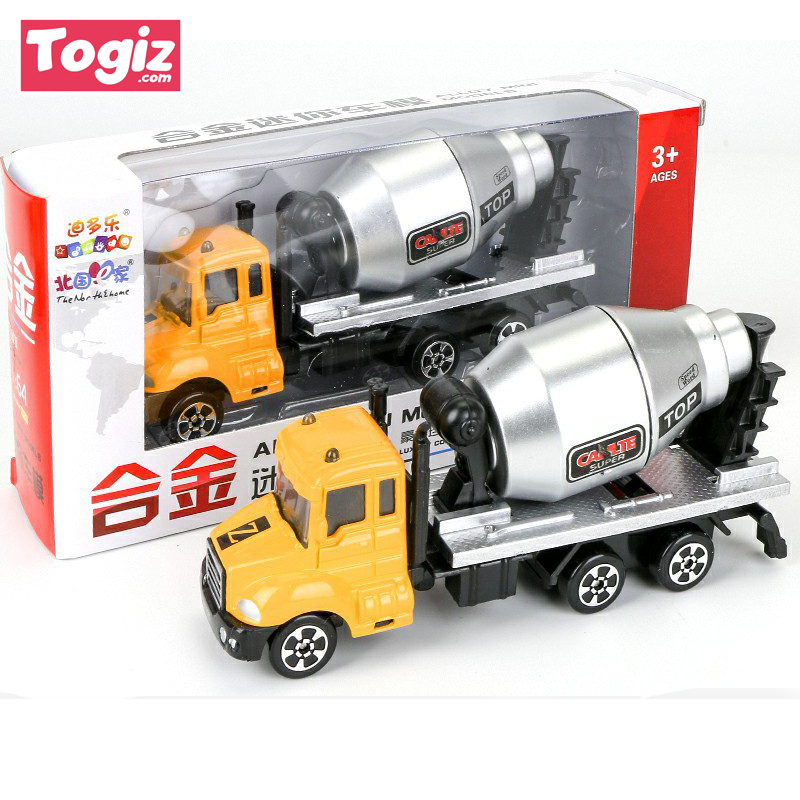 Bộ đồ chơi xe công trường máy xúc - xe ben - xe trộn bê tông hợp kim cao cấp cho bé