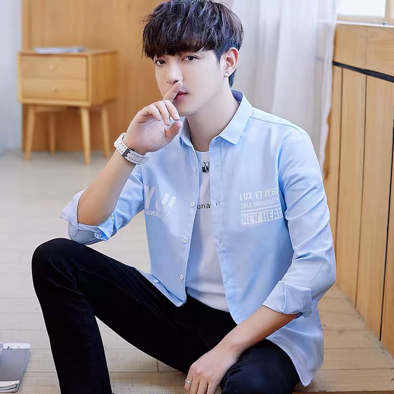 Áo sơmi nam cổ tàu đình đám siêu hotttttt pu999