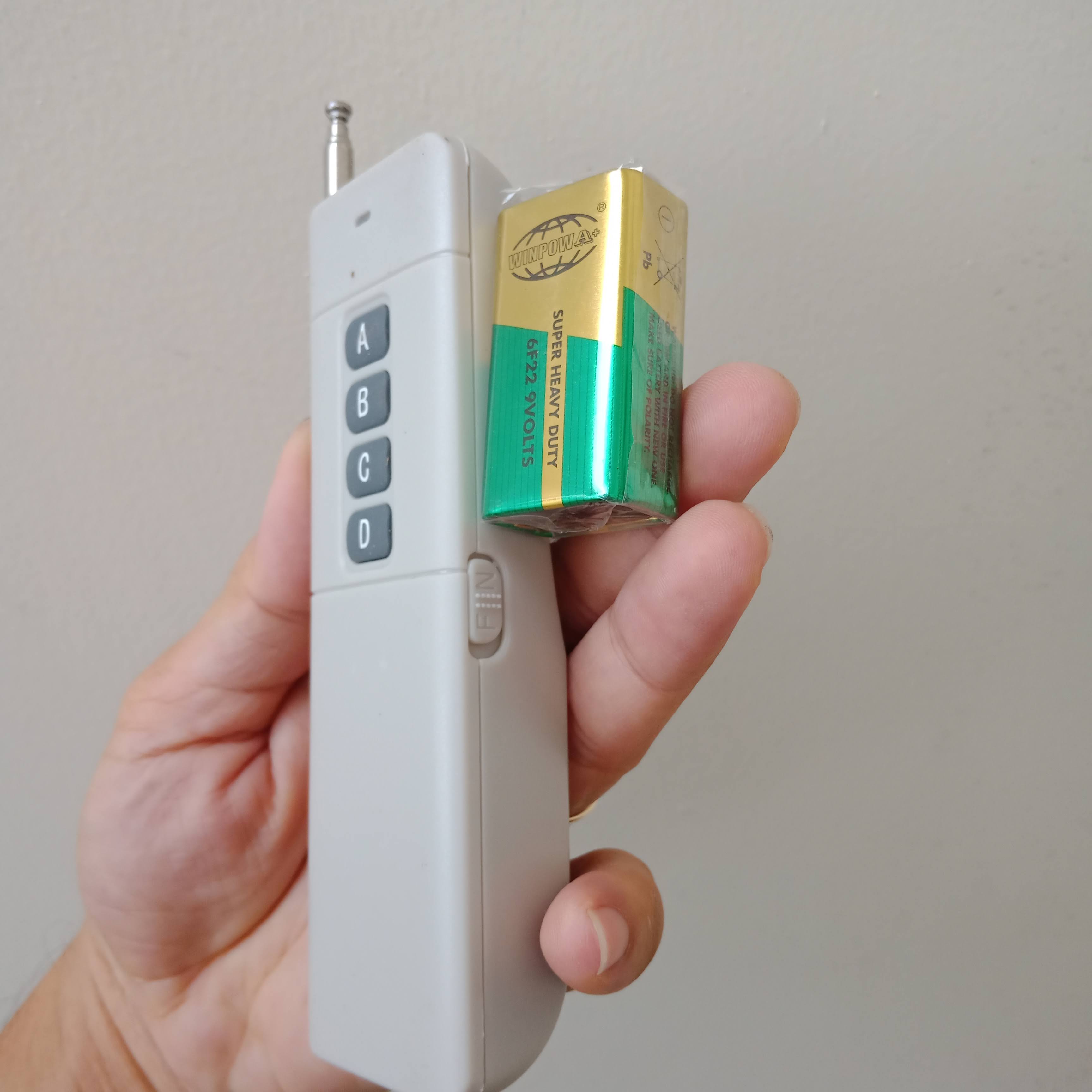 Remote 433mhz 4 nút abcd lớn. tầm xa tối 30-3000m tối đa