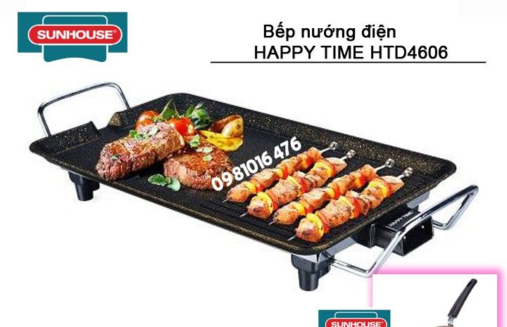 Bếp Nướng Điện Happy Time Sunhouse Htd4606 - Hàng Chính Hãng