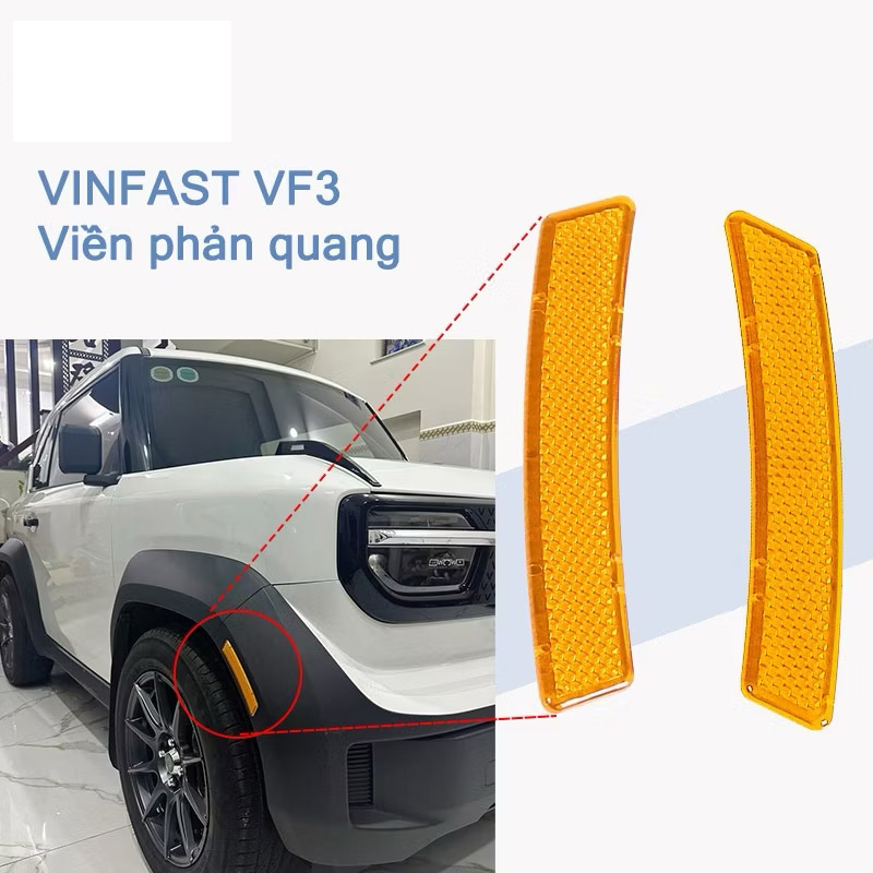 Bộ 2 miếng phản quang dán vè xe ô tô VF3, CRV, Tucson, CX5