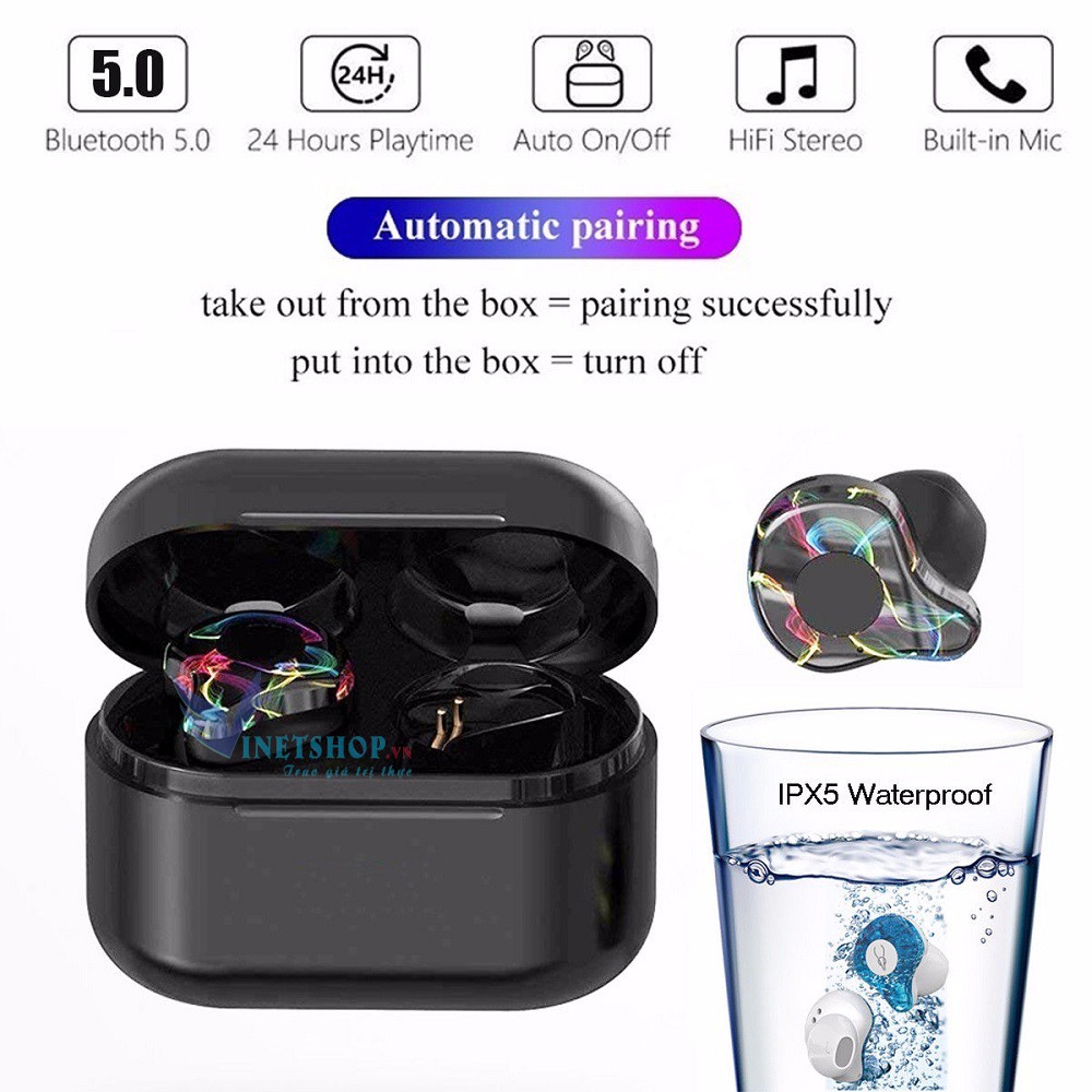 Tai nghe bluetooth sabbat x12 pro wireless v5.0 công nghệ chống ồn cvc 6.0chống nước thể thao ipx5 -dc3653