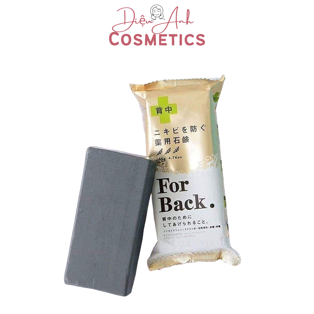 Xà Phòng Mụn Lưng Thâm Mông, Thâm Nách Pelican For Back - Giúp Giảm Mụn Lưng và Ngừa Thâm Nách, Xà Bông Sinh Dược Nhật Bản Chứa Nhiều Dưỡng Chất Tẩy Da Chết Và Sáng Da