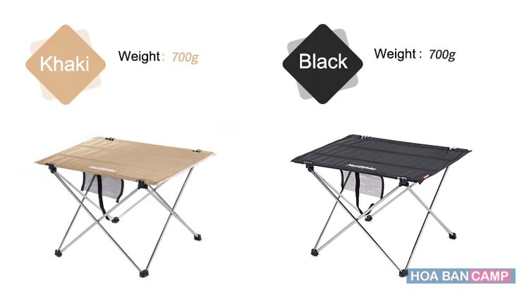 Bàn gấp dã ngoại naturehike size s nh15z012-s