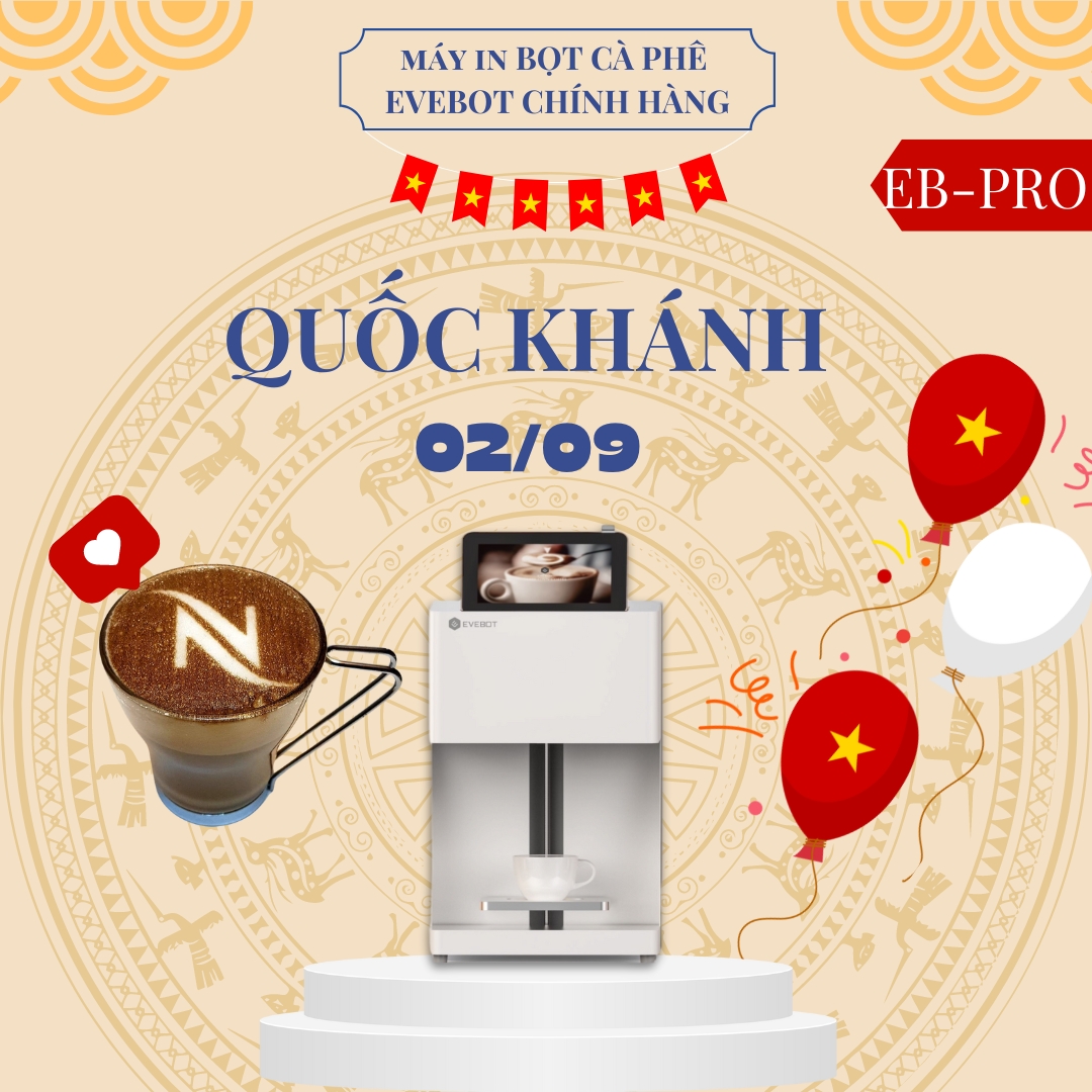 Máy in bọt cà phê evebot eb-pro