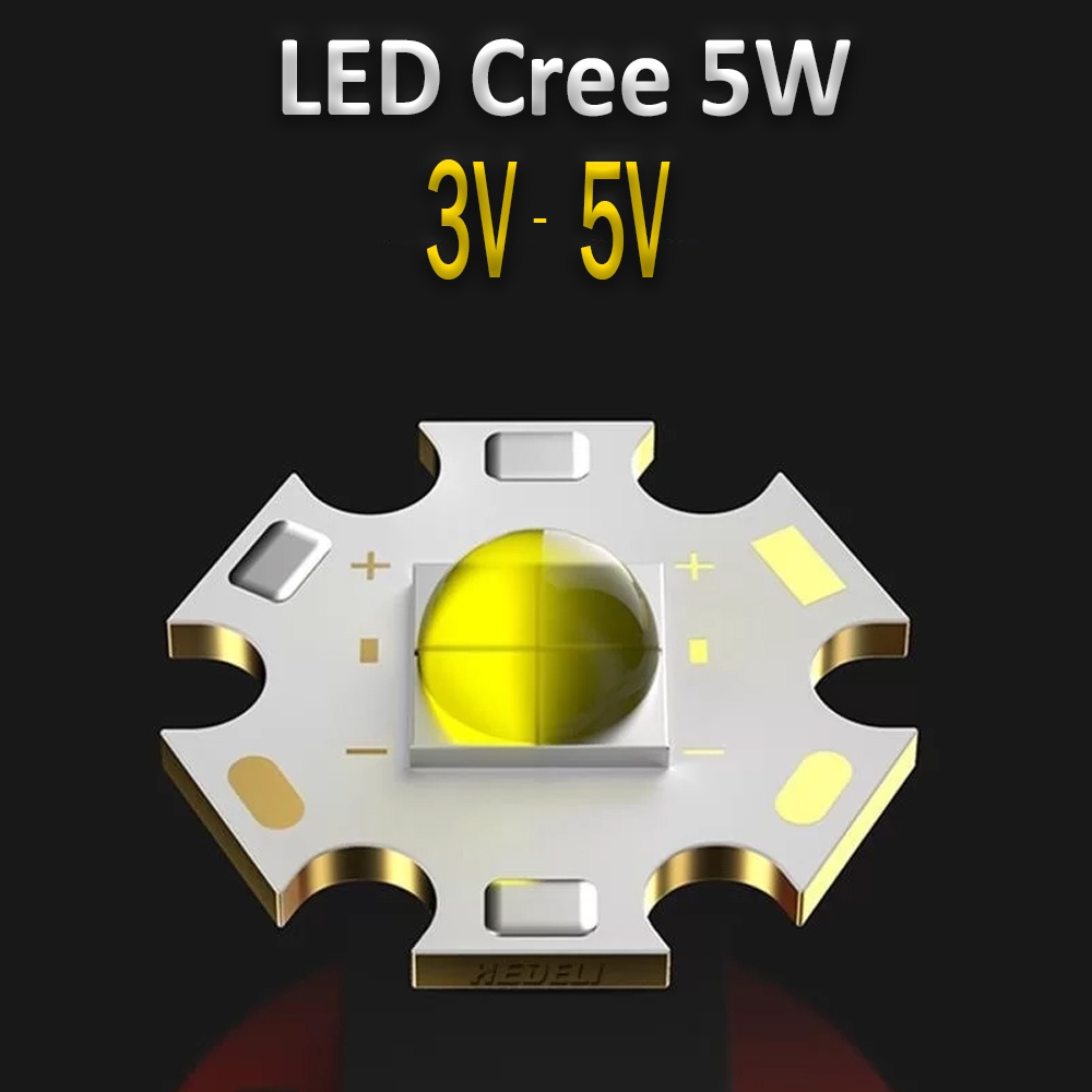 Bóng đèn led siêu sáng cree, chip đèn led 3w, 5w điện áp 3v-5v - cee-5v