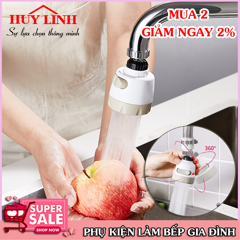 Đầu nối tăng áp 2 chế độ cho vòi rửa bát, đồ dùng nhà bếp, dụng cụ tăng áp lực nước, phụ kiện vòi nước, Huy Linh