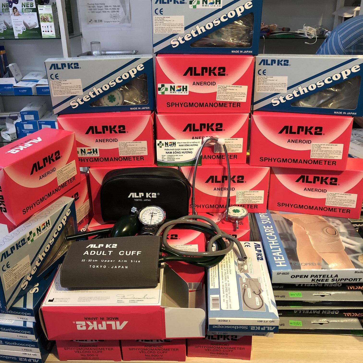 (ĐẠI LÝ) TRỌN BỘ Máy đo huyết áp cơ ALPK2 NHẬT BẢN KÈM ỐNG NGHE
