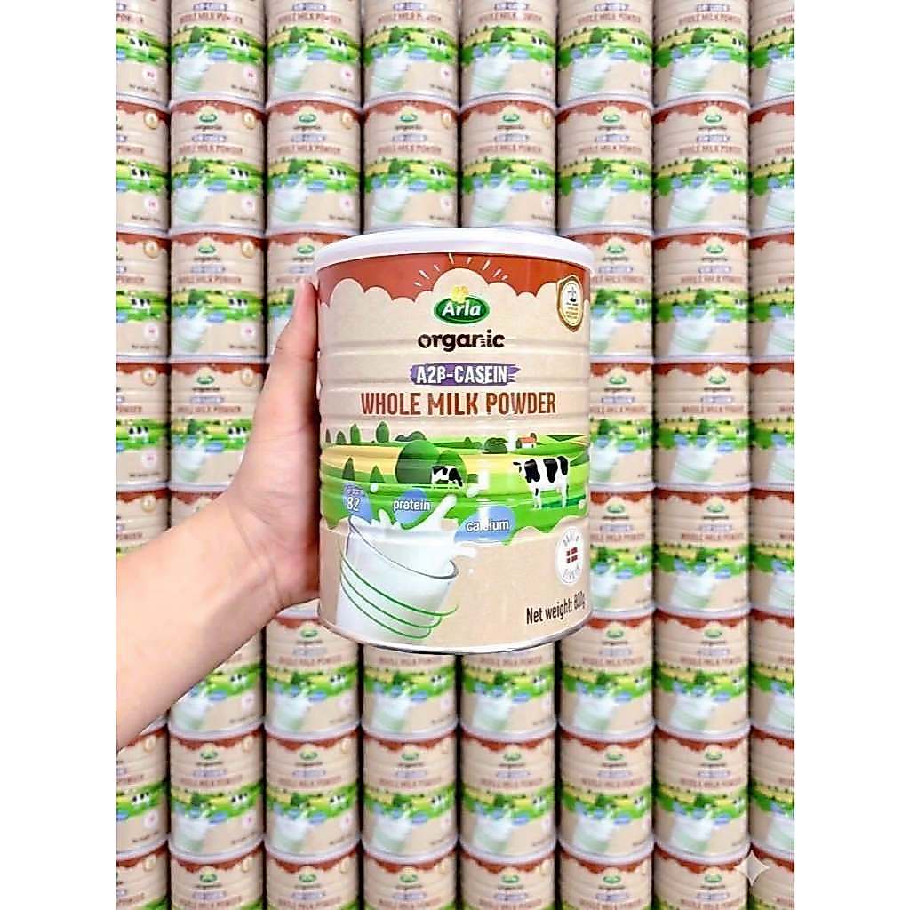 800g Sữa Bột Nguyên Kem A2 Organic Arla Đan Mạch Cho Bé 1 Tuổi