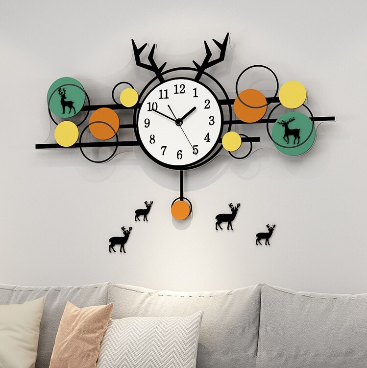 Đồng hồ trang trí phòng khách cl044 - kích thước: 44x74, 59x110cm