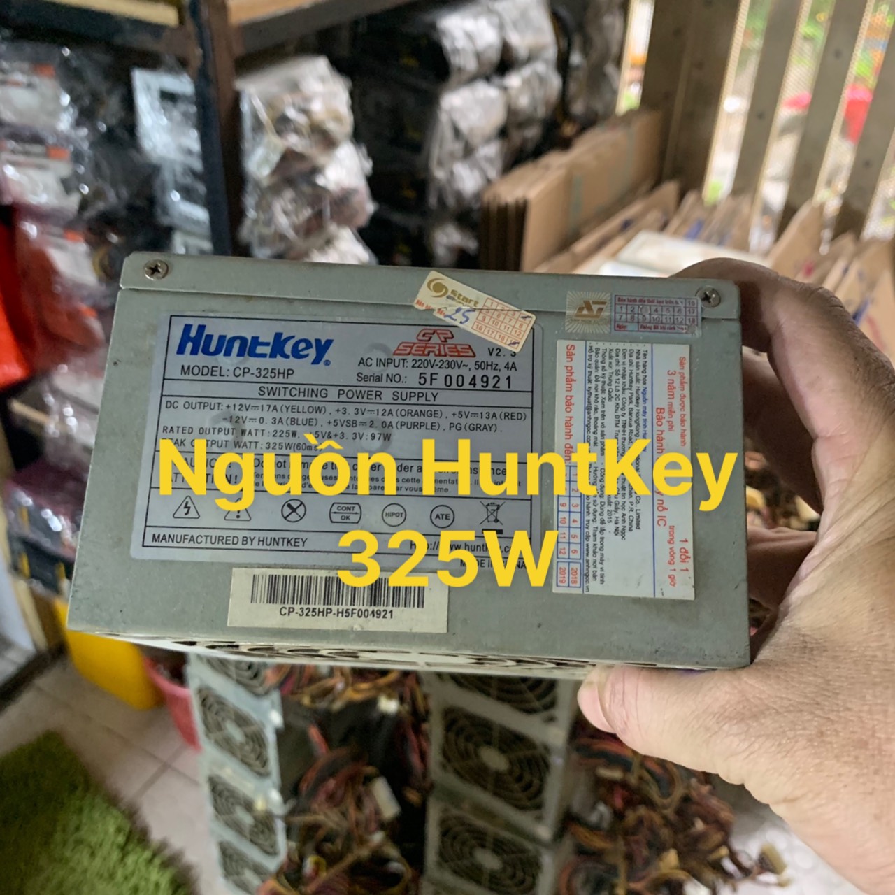 Ups nguồn hiệu huntkey cp 325w hp fan 12 - vi tính bắc hải