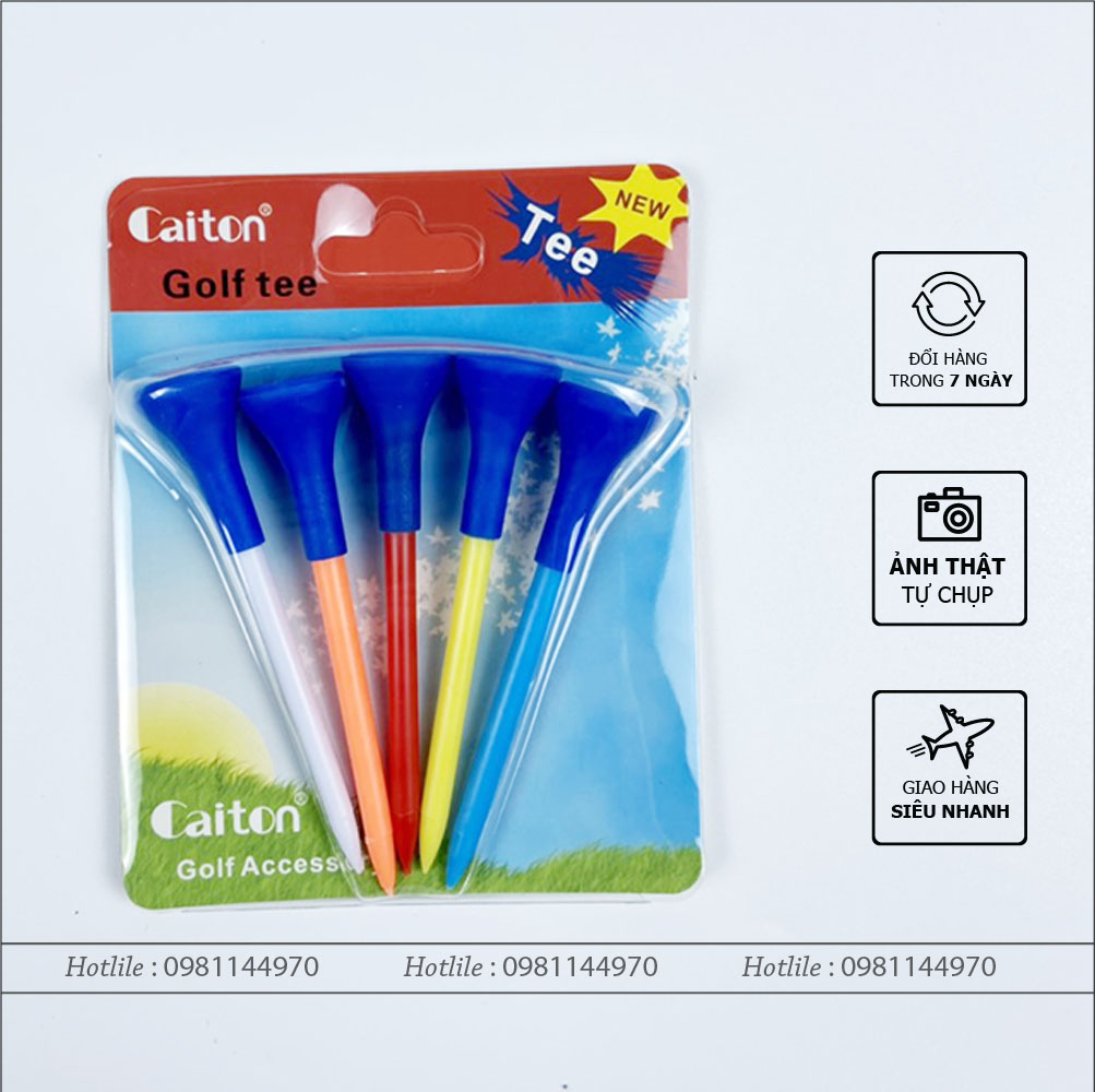 Cation golf tee-4,2 cm golf short plastic tee-with ball Root soft rubber tip-8,3 store - 3