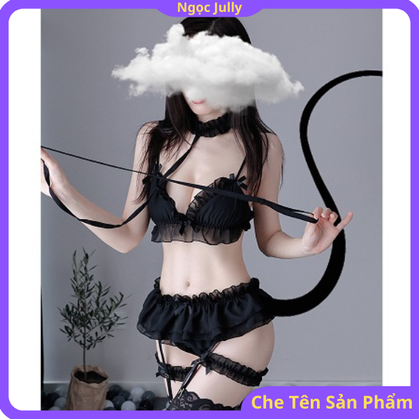 Bộ ngủ Cosplay quyến rũ cuốn hút D1396 🌼 Đồ ngủ nữ quyến rũ 🌼🌼🌼