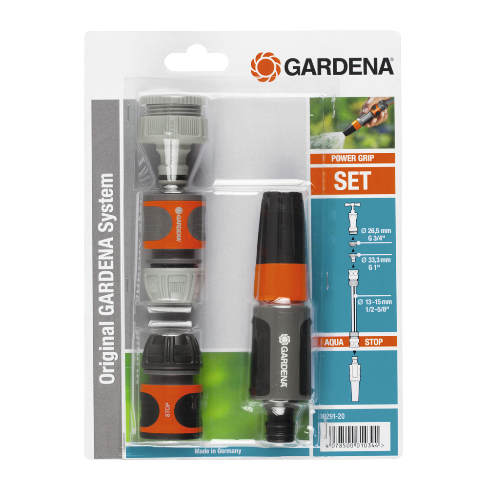 Bộ vòi tưới cổ điển kèm cút nối 1/2'' gardena 18291-20