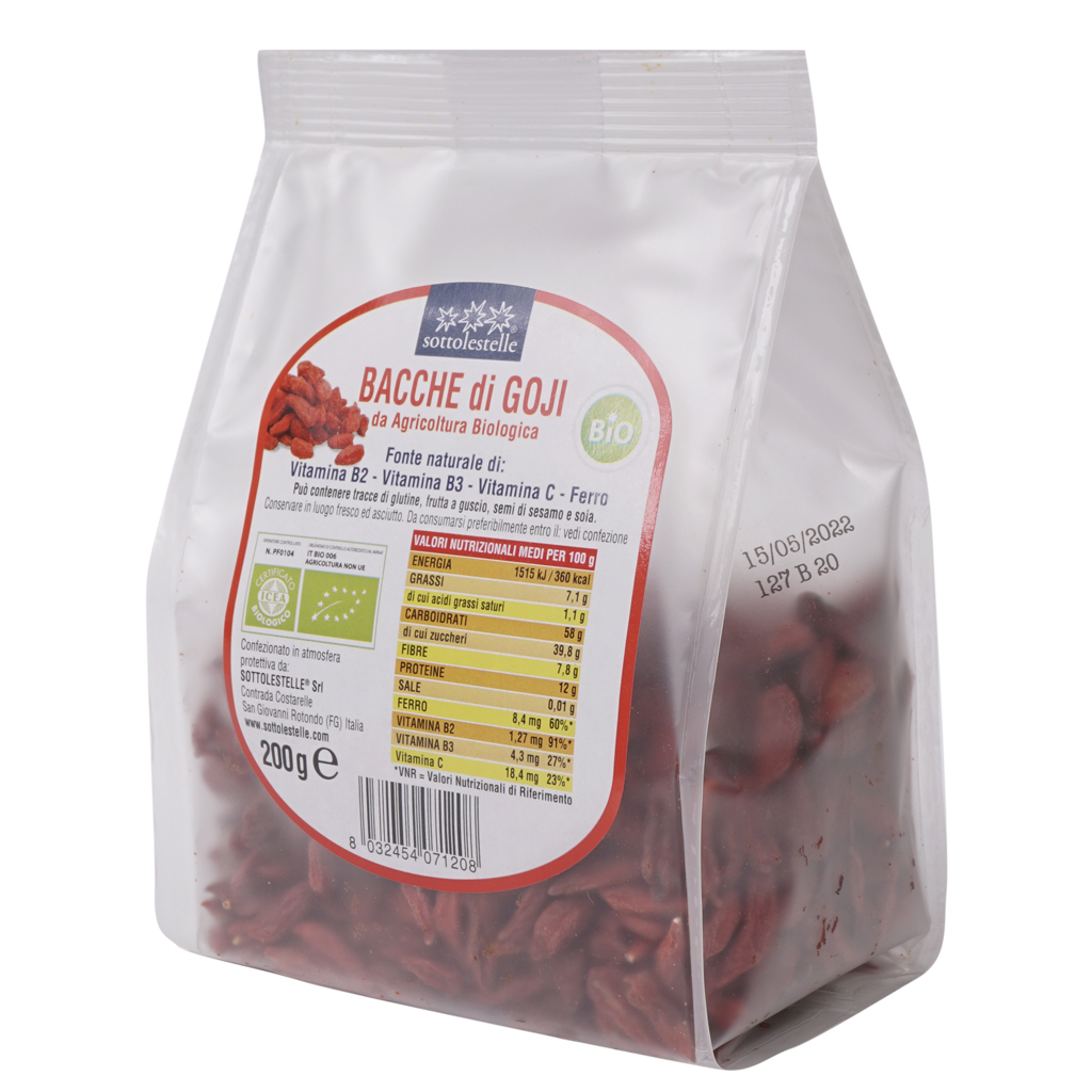Kỷ tử hữu cơ - Sottolestelle - 200g