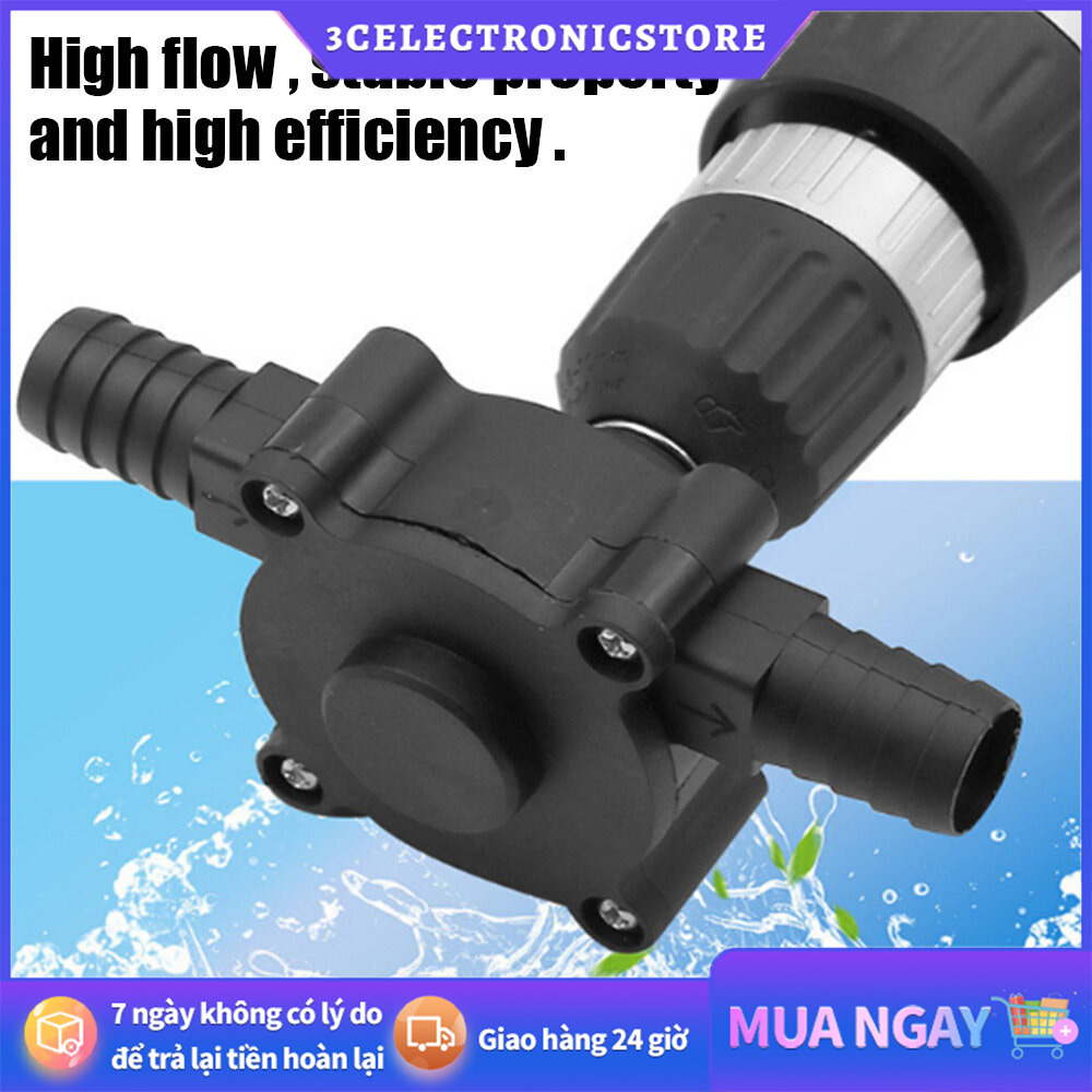 [FREESHIP🎁]Bơm Khoan Điện Máy Bơm Chuyển Chất Lỏng Tự Mồi Mini, Máy Bơm Nước Chất Lỏng Dầu Diesel Cầm Tay, Dụng Cụ Ngoài Trời Vườn Nhà