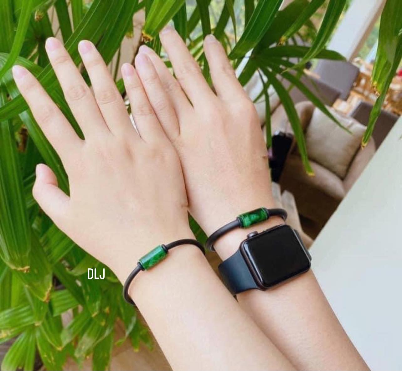 Vòng tay lu thống ngọc sơn thủy bình an tài lộc - Vòng tay cặp đôi tình yêu suôn sẻ, Vàng bạc an chi