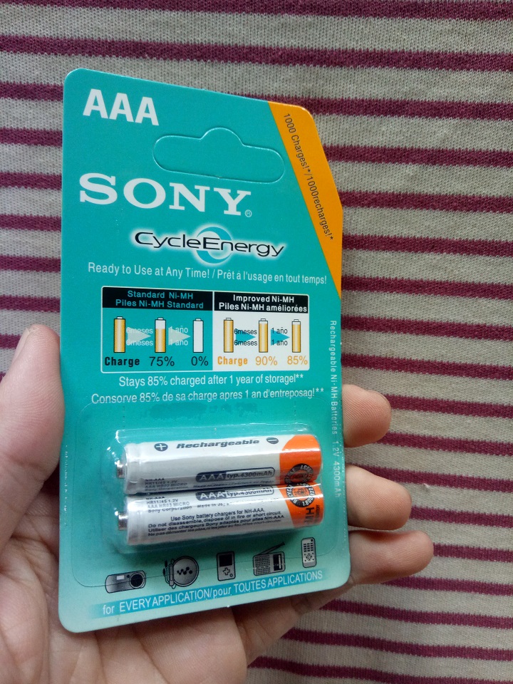 [HCM]Pin sạc sony AAA 4300mAh bộ 2 viên  Pin tiểu 3A