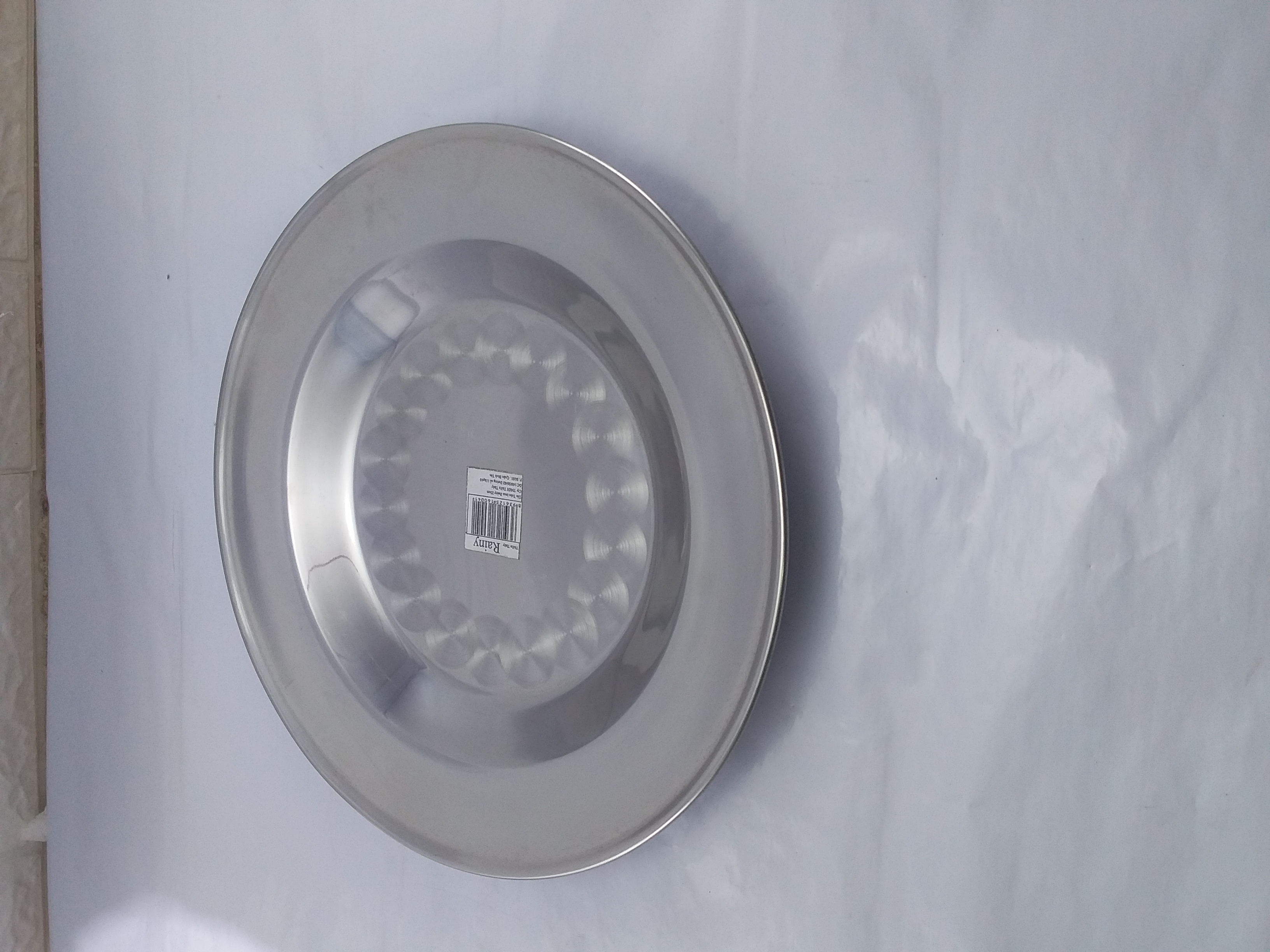 Dĩa tròn inox 25 rainy