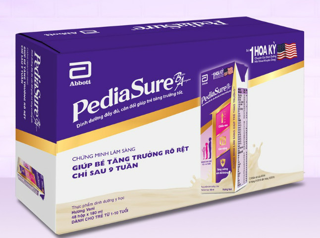 Thùng 48 Hộp Sữa Nước Pediasure Hương Vani 180ml