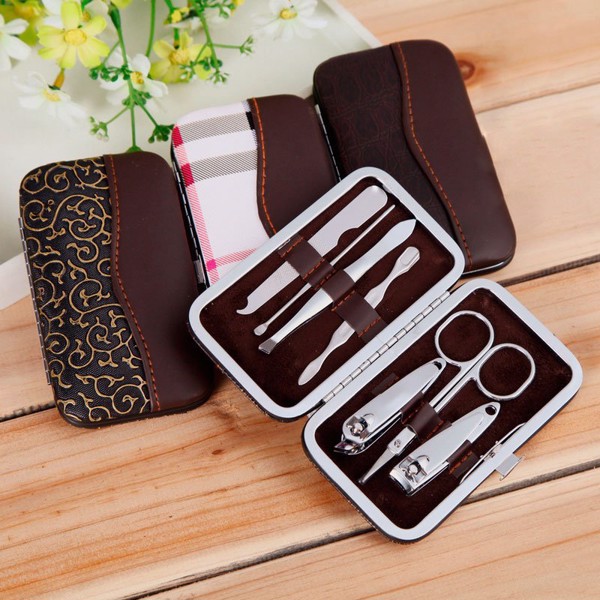 Bộ đồ nghề làm nail Bộ bấm móng 7 món Dụng cụ cắt móng Bộ tỉa móng tay tạo combo bán kèm an toàn cho bạn dễ dàng làm đẹp