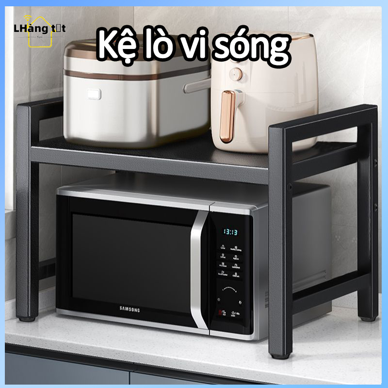 Kệ Lò Vi Sóng kích thước có thể điều chỉnh SIV 2/3 tầng-Kệ Để Lò Vi Sóng ,kệ để nồi nhà bếp，kệ để lò vi sóng 2 tầng