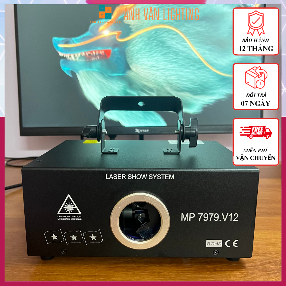 Đèn bay phòng laser mp7979 v12 chiếu hình 3d với hơn 2000 hiệu ứng - top 1 đèn bay phòng vũ trường karaoke