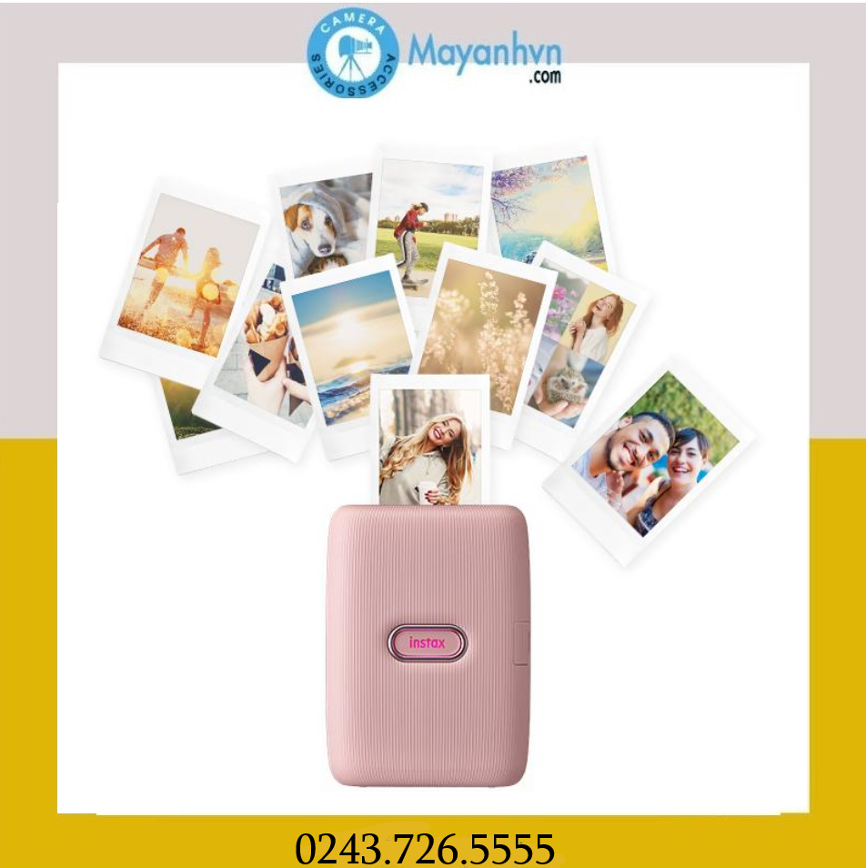 Máy In Ảnh Lấy Ngay Fujifilm Instax Mini Link (Dusky Pink) - tặng kèm 20 tấm film