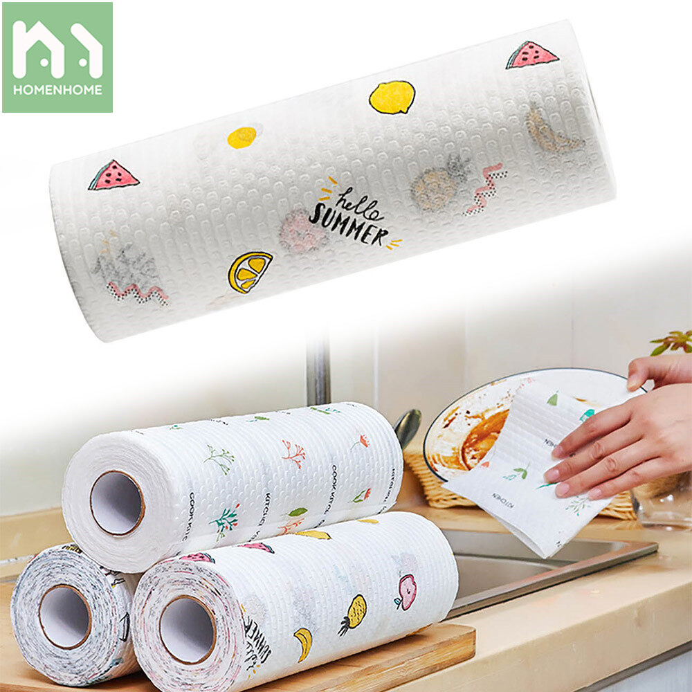 Khăn lau nhà bếp homenhome, khăn lau tay dùng một lần, thấm hút