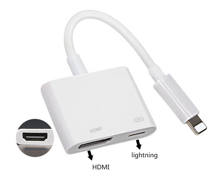 Cáp kết nối điện thoại iphone ,ipad với tivi lightning to HDMI, bộ chuyển đổi từ lightning sang HDMI, cáp hdmi cho iphone, dây kết nối tivi vơi điện thoại, cáp tivi, cáp kết nối từ điện thoại lên tivi