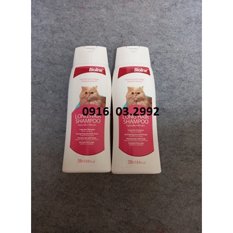 Sữa Tắm Bioline Cho Mèo Anh Lông Dài - sữatắm bioline 250ml