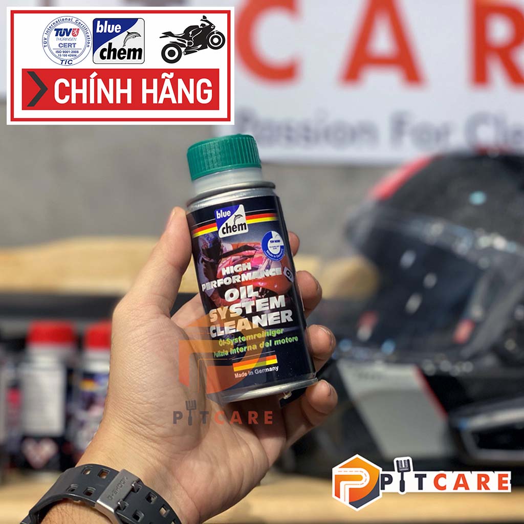 Dung dịch súc rửa động cơ bluechem oil system cleaner 50ml rửa động cơ sạch sẽ khỏi cặn bẩn