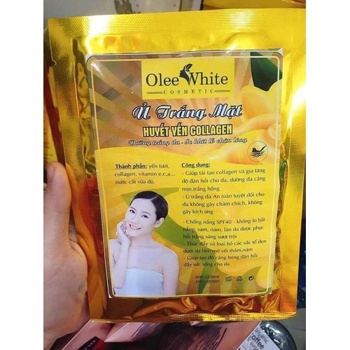 Ủ TRẮNG MẶT OLEE WHITE HUYẾT YẾN COLLAGEN