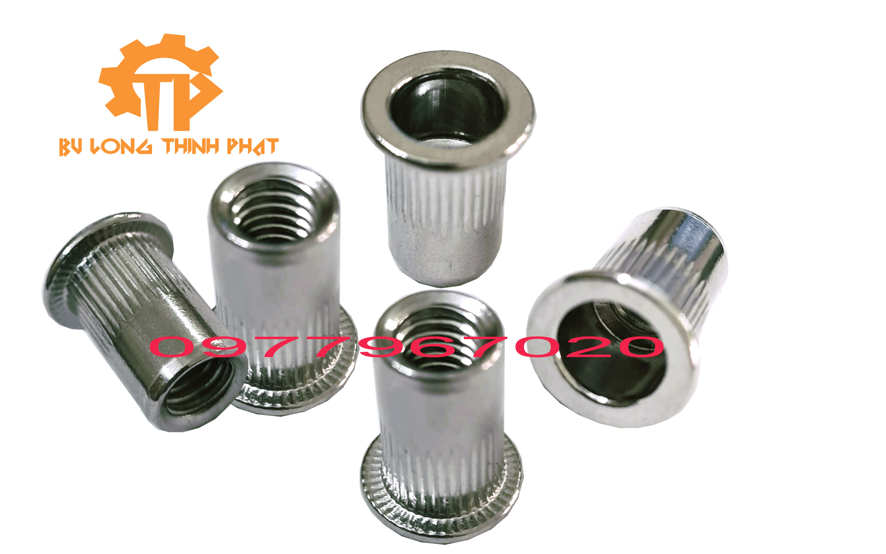 Combo 100 sản phẩm tán rút mạ kẽm m6/ ecu rút m6/ ốc tán rút m6/ đai ốc rút m6. chất liệu: thép mạ kẽm