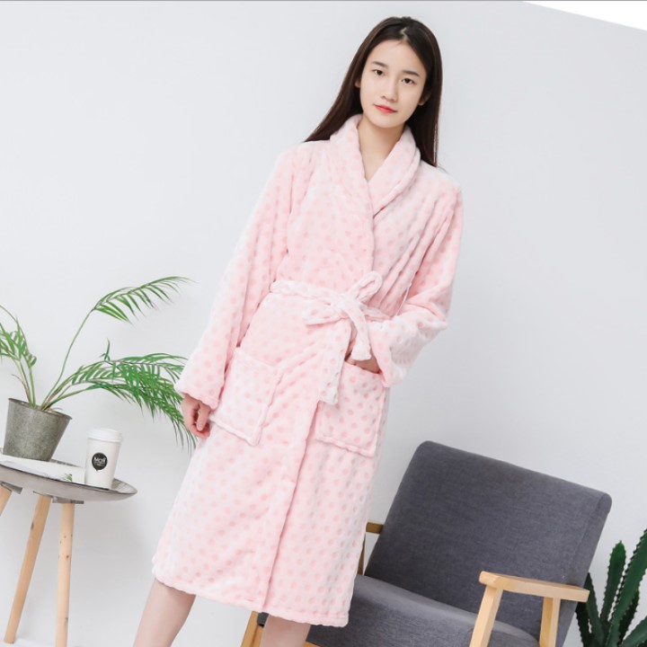 [HCM]Áo choàng tắm cao cấp lông mềm mại dành cho Nam và Nữ ( Size L )