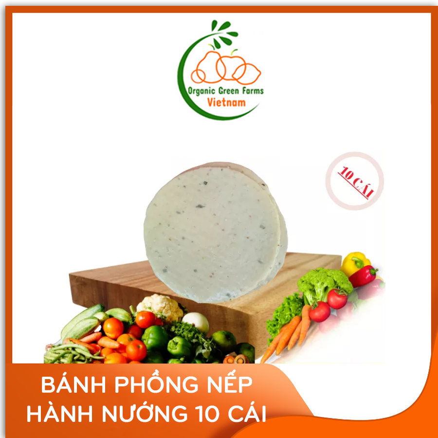 - Bánh phồng nếp hành nướng - Đặc sản Sơn Đốc Bến Tre - Loại lớn