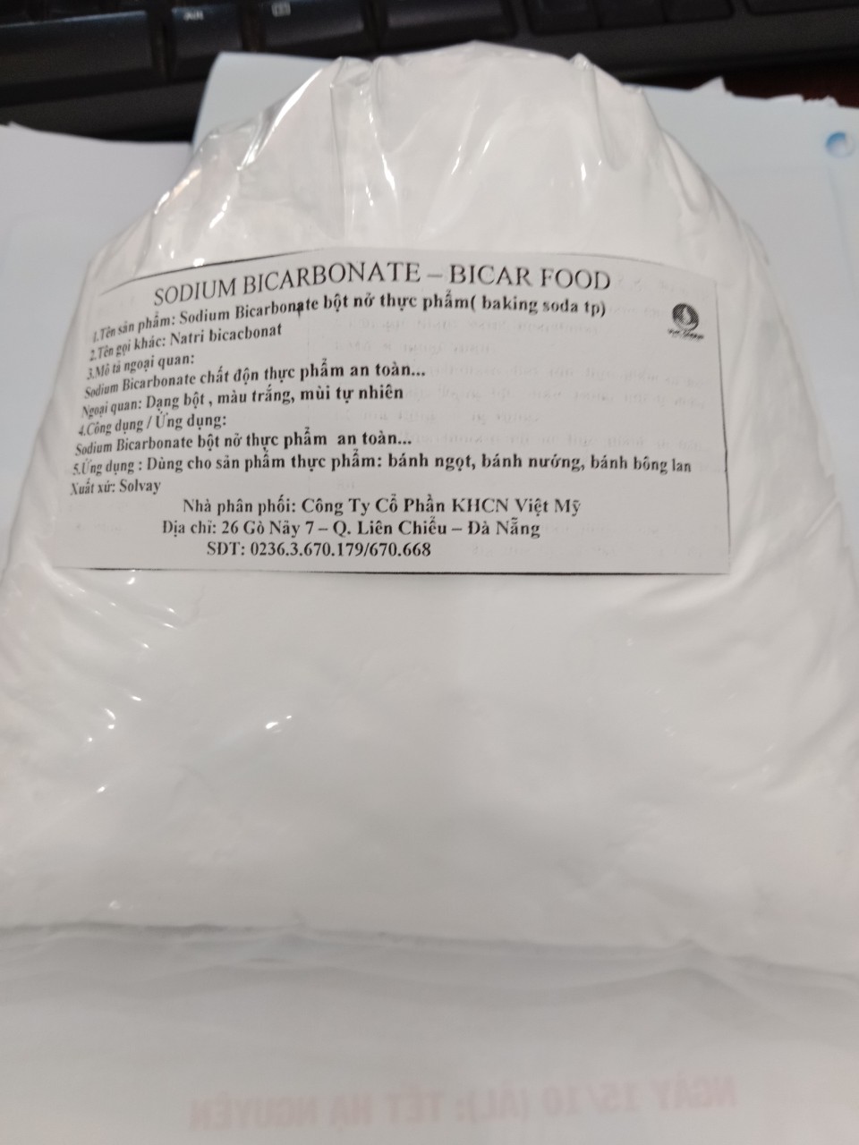 SODIUM BICARBONATE – BICAR FOOD, BAKING SODA