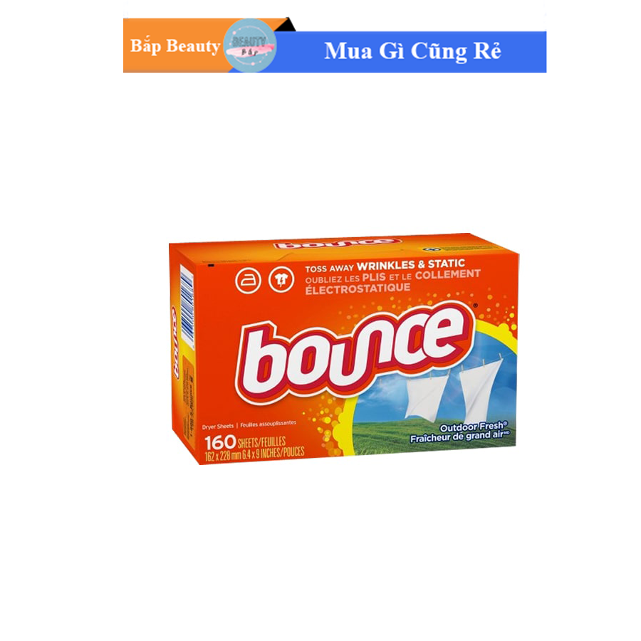 Giấy Thơm Quần Áo Bounce 4 In 1 160 Tờ Của Mỹ