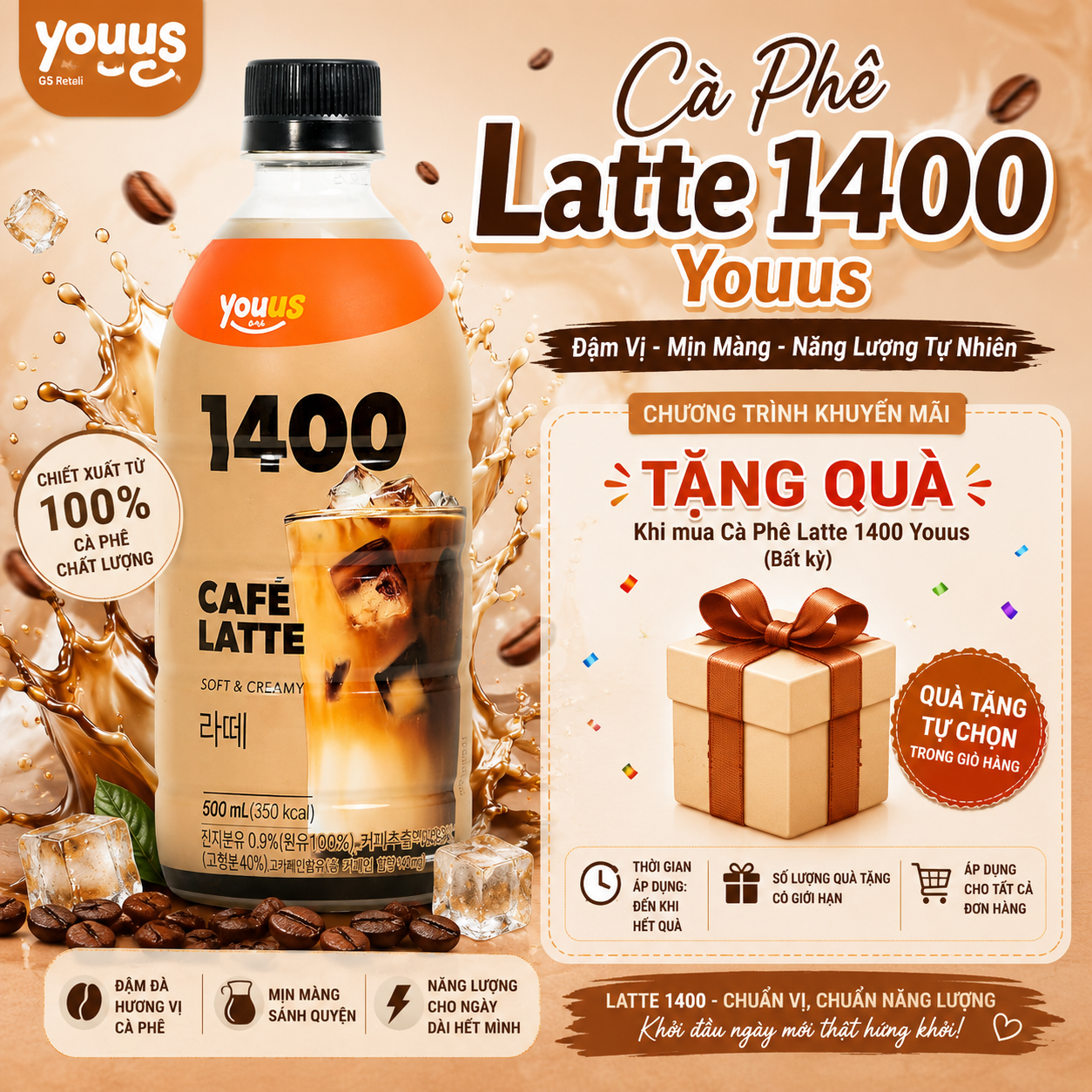 Cà Phê Latte 1400 Youus