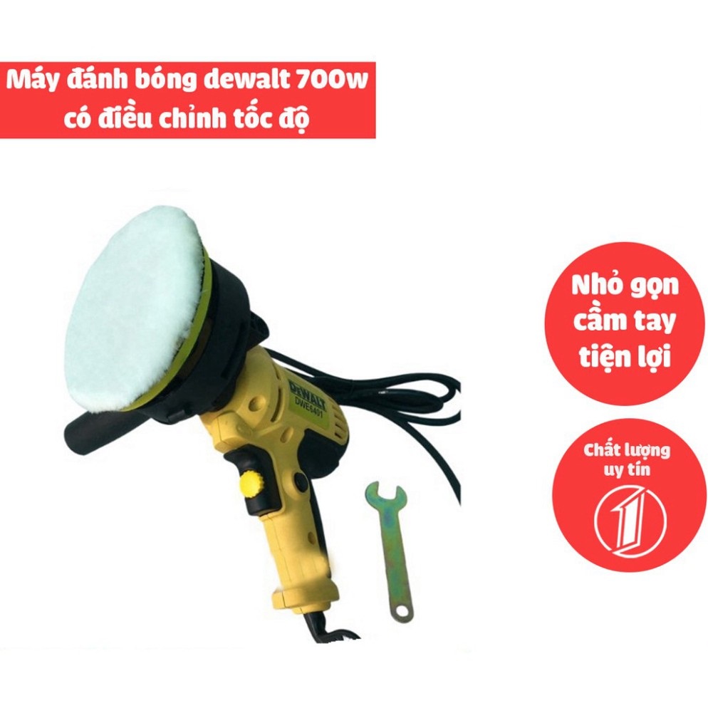 Máy đánh bóng cầm tay - máy đánh bóng mini- máy chà nhám oto dewalt dwe6401, cầm tay- công suất 700w . bảo hành 12 tháng . lỗi đổi mới.