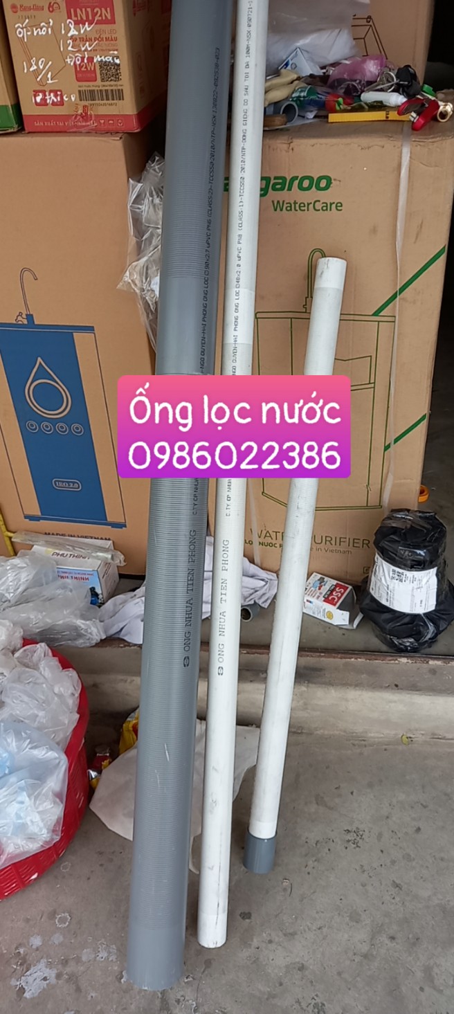 1 mét ống lọc nước phi 90 dầy 2.7 ly và ống lọc phi 48 dầy 2mm nhựa Tiền Phong