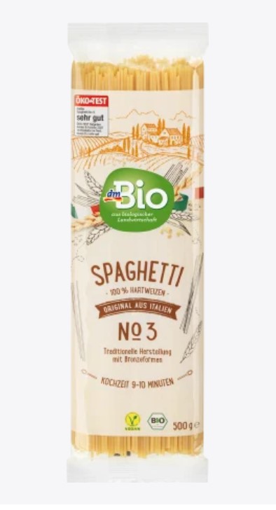 Mì spaghetti hữu cơ - dmbio - 500g