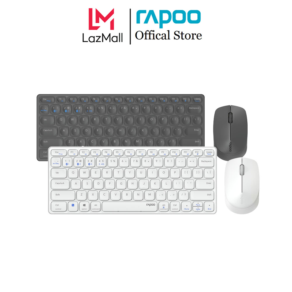 Bộ bàn phím và chuột không dây đa kết nối Rapoo 9600M -