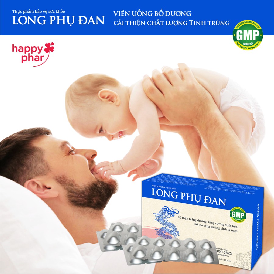 Long Phụ Đan - Bổ Dương, Cải Thiện Sinh Lý, Tăng Chất Lượng Tinh Trùng, Tăng Thụ Thai
