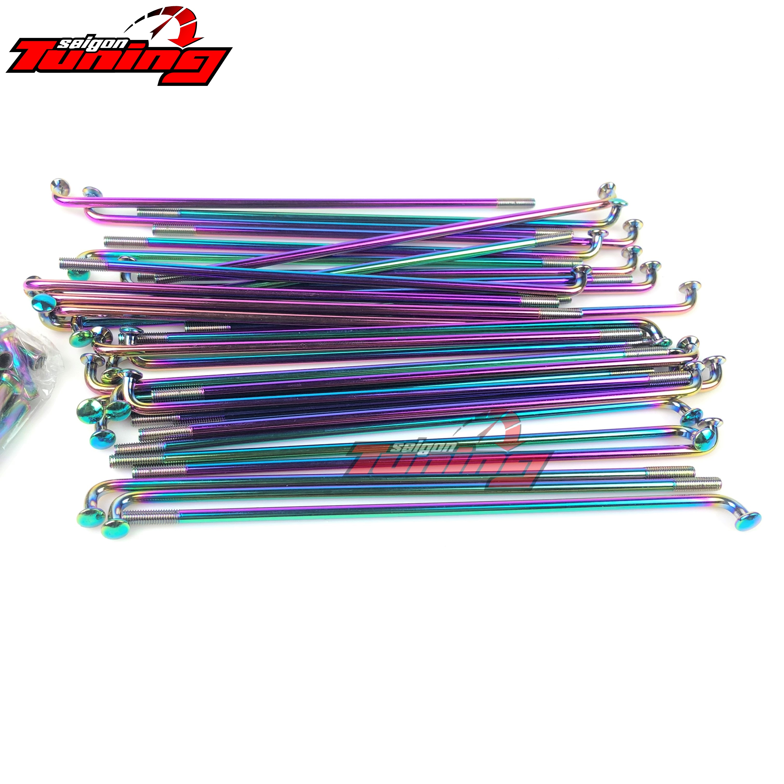 [HCM]Bộ căm ( tăm) xe máy mạ Titanium gắn cho tất cả các dòng xe