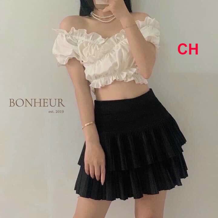 Áo croptop trễ vai siêu xinh cá tính