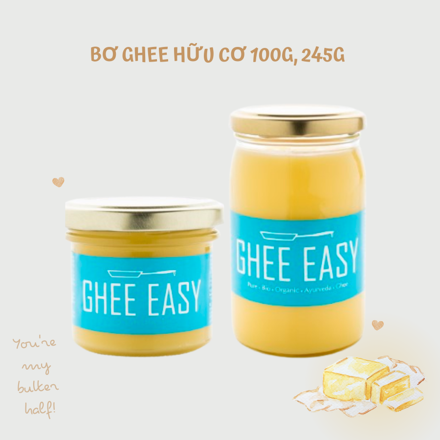 Bơ ghee hữu cơ cao cấp vị hương thảo Ghee Easy 100g - 245g