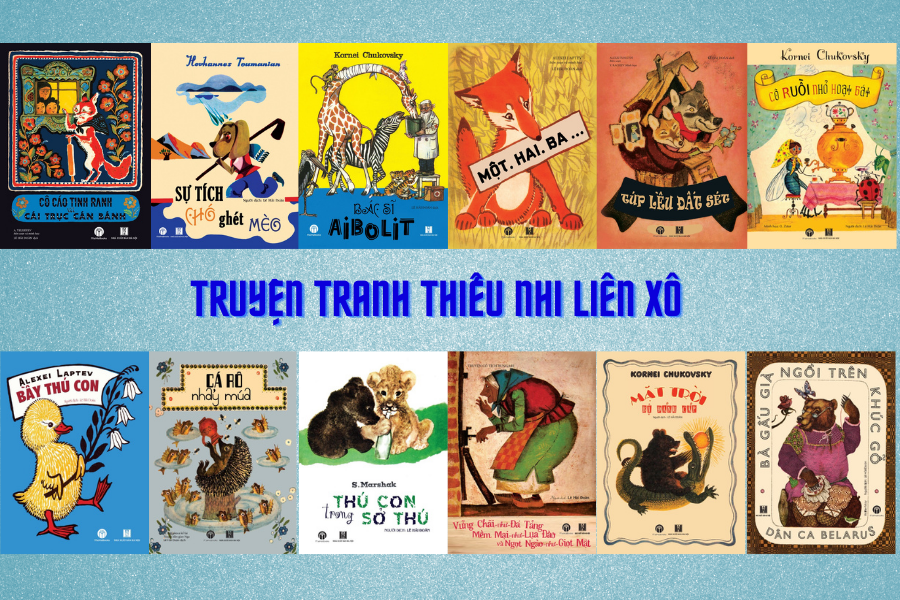 Combo 12 cuốn truyện tranh thiếu nhi Liên Xô