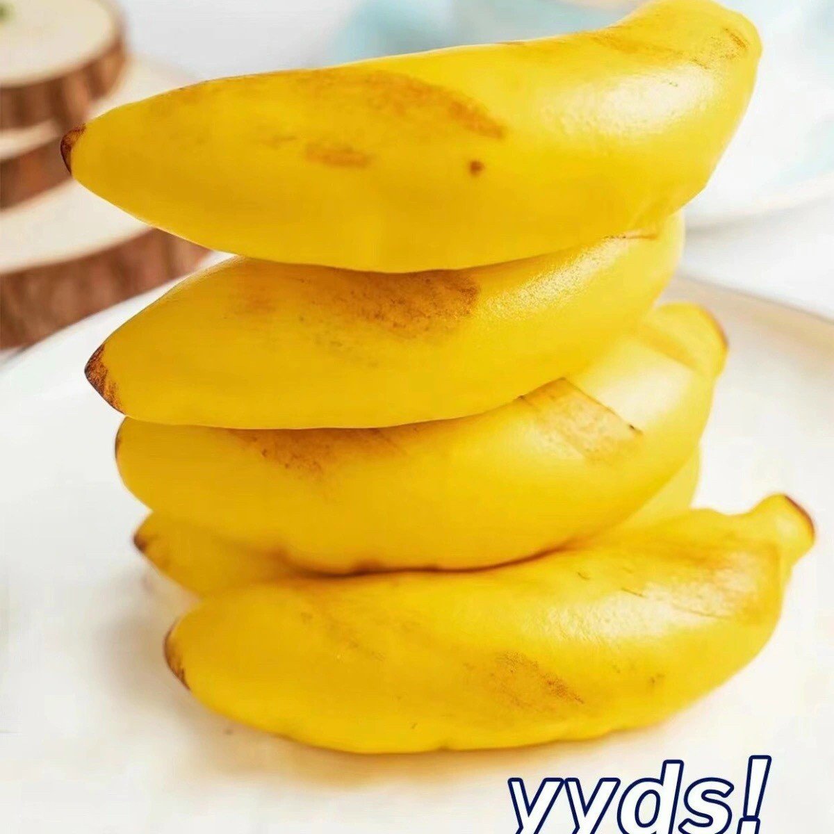 Combo 500g Bánh bông lan hình chuối / Bánh chuối nhân kem món ăn dinh dưỡng thay thế bữa sáng